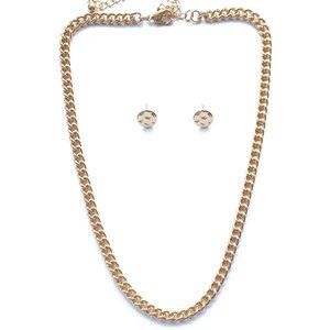 Elana Link Necklace and Earrings Set